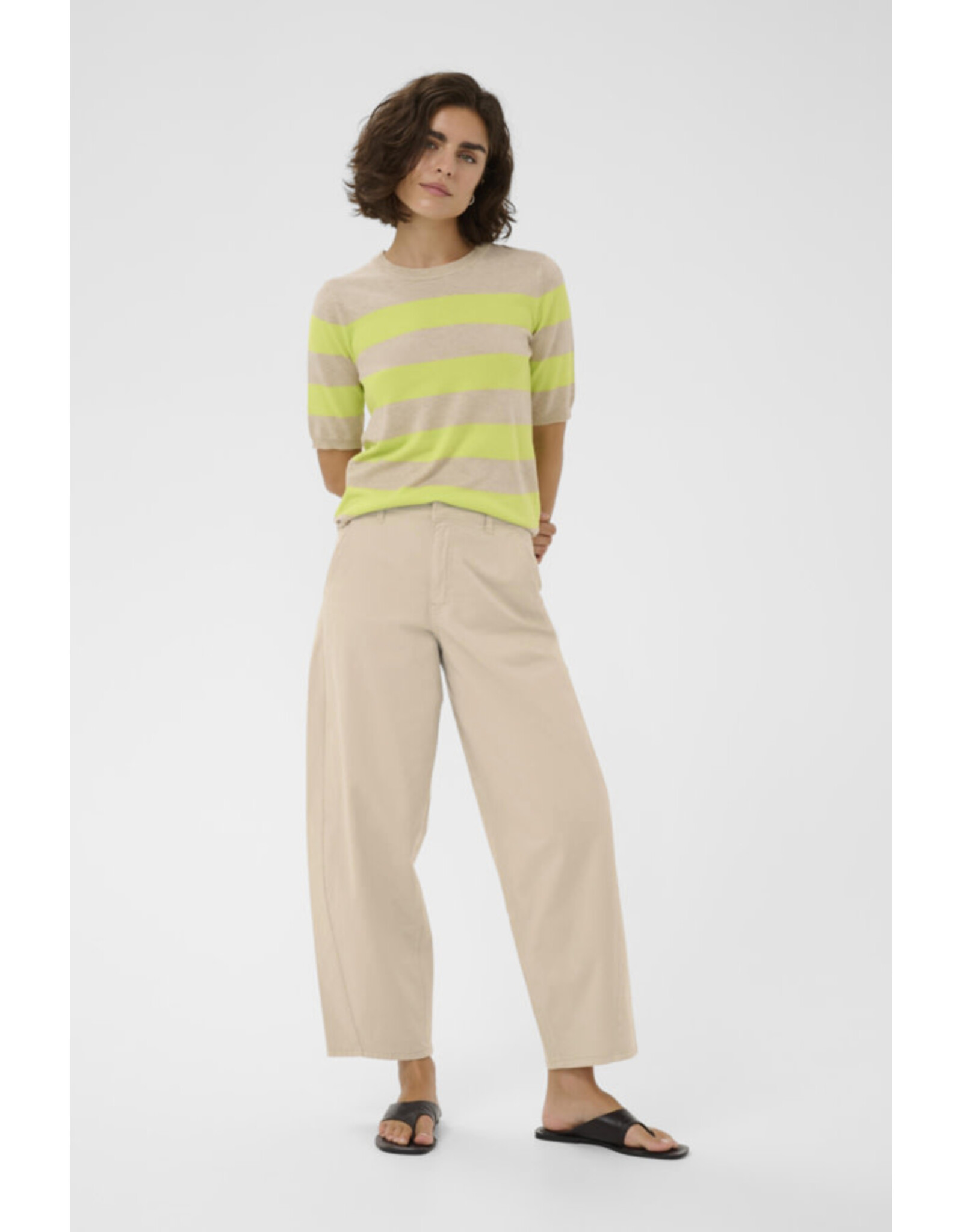 Kaffe Kaffe - Mette Barrel Pants (Feather Grey)