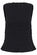 Kaffe Kaffe - Bethany Smocked Sleeveless Top (Black Deep)