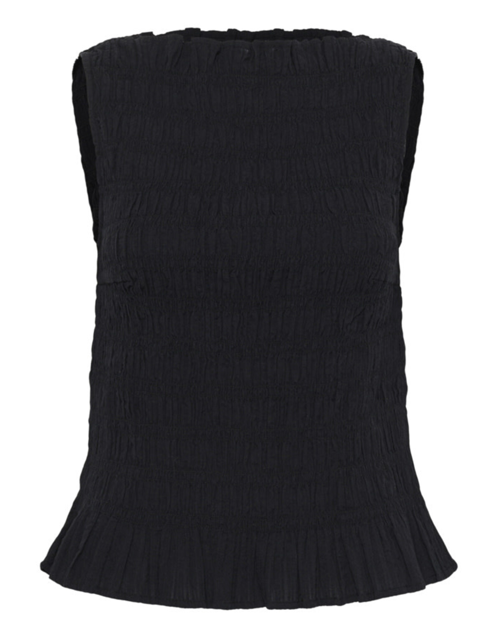 Kaffe Kaffe - Bethany Smocked Sleeveless Top (Black Deep)