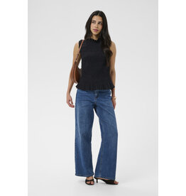 Kaffe Kaffe - Bethany Smocked Sleeveless Top (Black Deep)