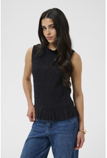 Kaffe Kaffe - Bethany Smocked Sleeveless Top (Black Deep)