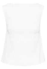 Kaffe Kaffe - Bethany Smocked Sleeveless Top (Chalk)