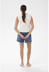 Kaffe Kaffe - Bethany Smocked Sleeveless Top (Chalk)