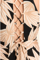 Molly Bracken Molly Bracken -  Floral Print Maxi Length Dress (Black)