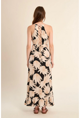 Molly Bracken Molly Bracken -  Floral Print Maxi Length Dress (Black)