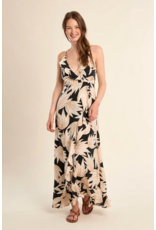 Molly Bracken Molly Bracken -  Floral Print Maxi Length Dress (Black)