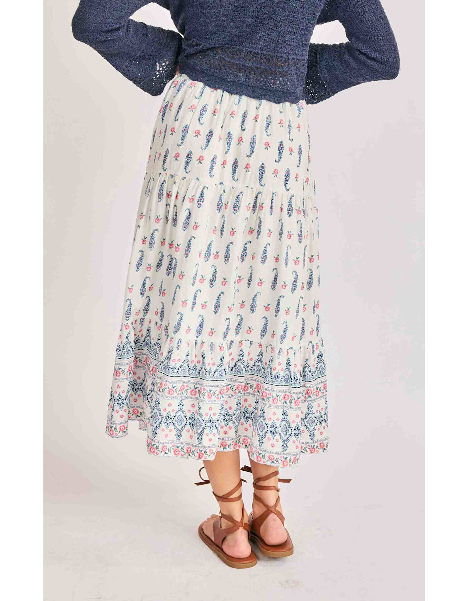 Sadie & Sage Sadie & Sage - Sagebrush Maxi Skirt (Cream)