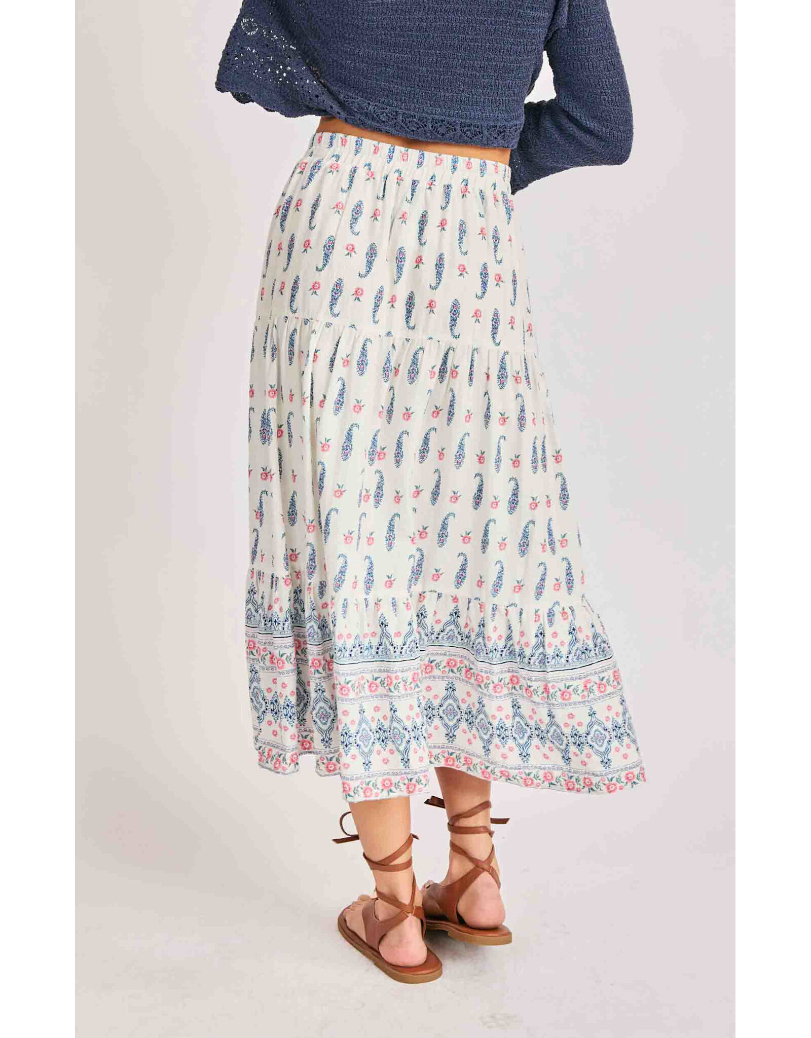 Sadie & Sage Sadie & Sage - Sagebrush Maxi Skirt (Cream)