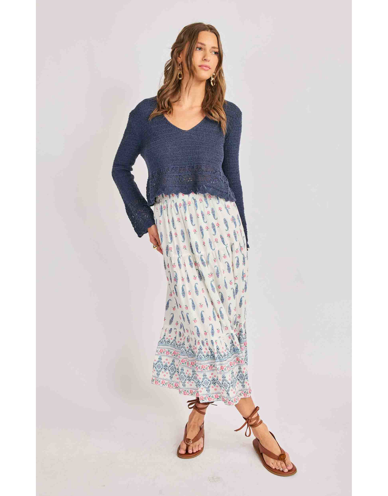 Sadie & Sage Sadie & Sage - Calico Pullover (Navy)