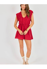 Sadie & Sage Sadie & Sage - Erin Romper (Red)