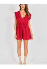 Sadie & Sage Sadie & Sage - Erin Romper (Red)