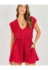 Sadie & Sage Sadie & Sage - Erin Romper (Red)