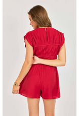 Sadie & Sage Sadie & Sage - Erin Romper (Red)