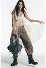 Free people Free People - Nice Choice Pull-On Pants (Ivory Plaid Combo)