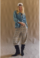 Free people Free People - Nice Choice Pull-On Pants (Ivory Plaid Combo)