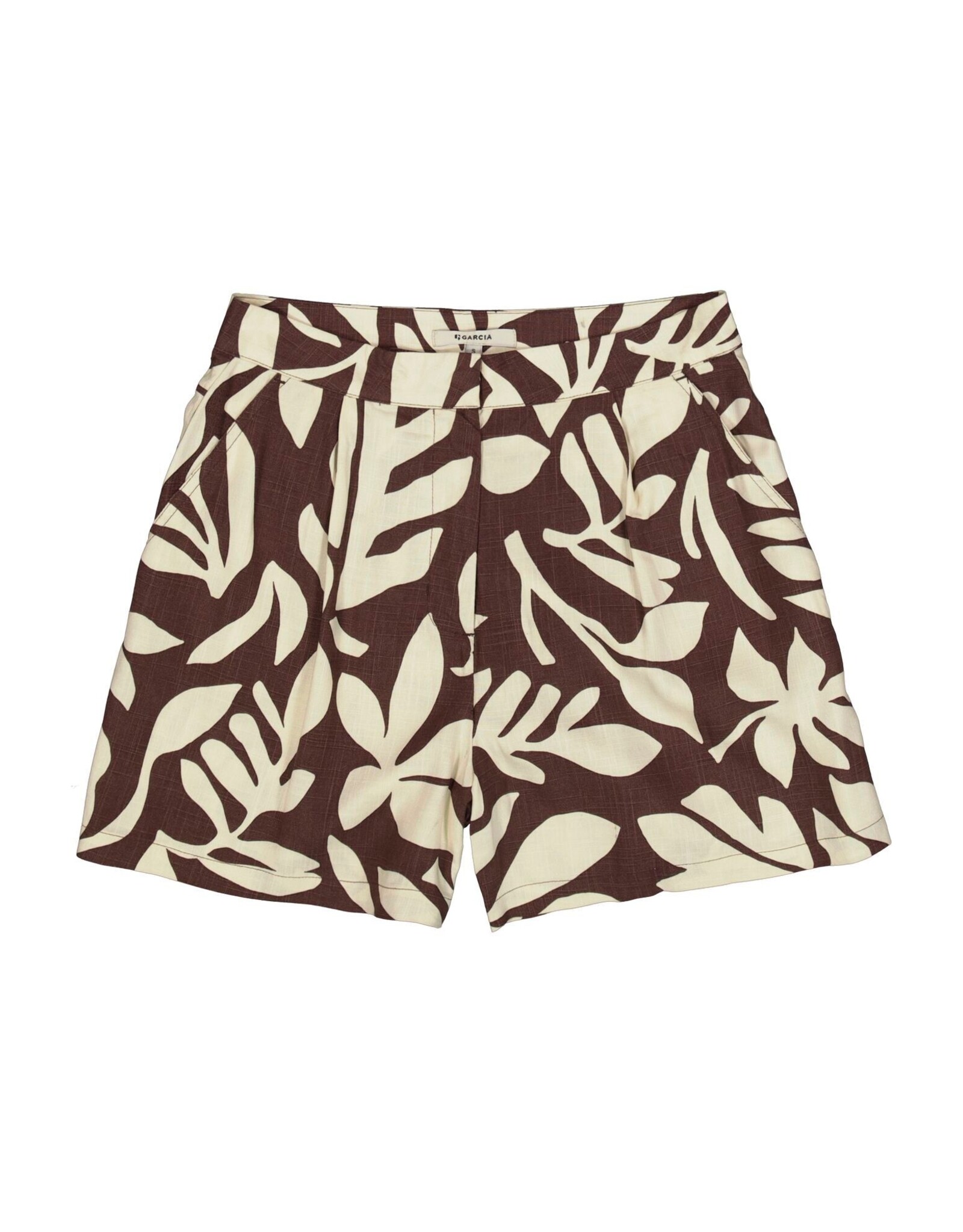 Garcia Garcia - Floral Print Shorts (Brown / White)