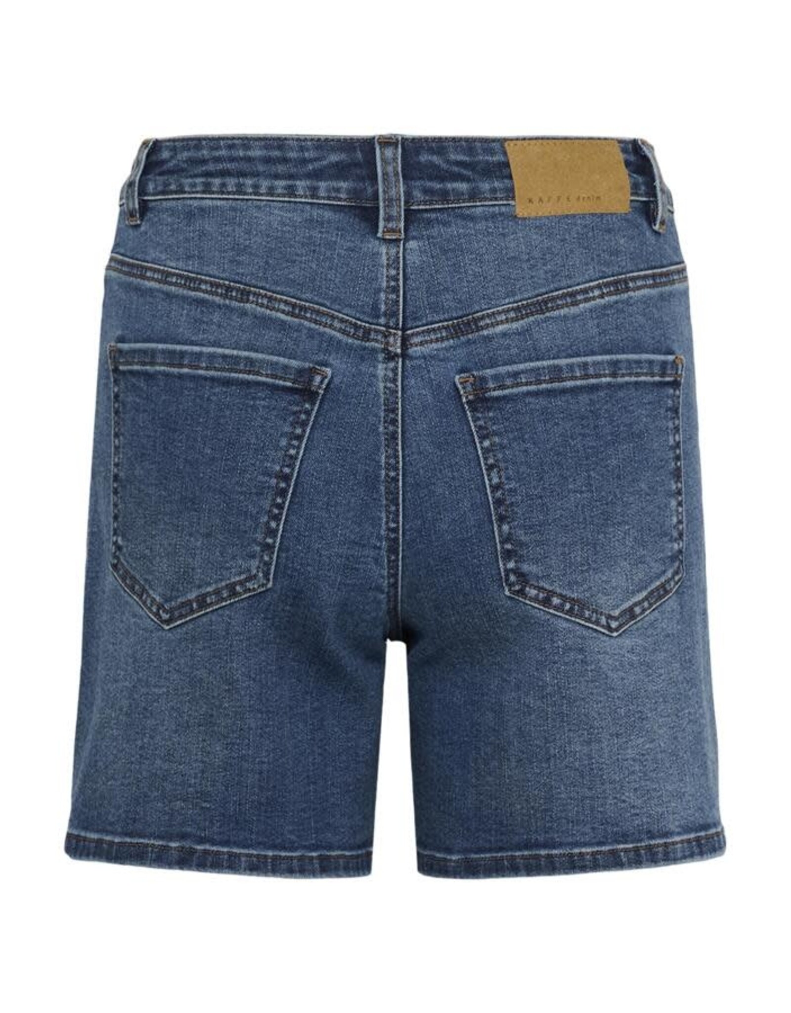 Kaffe Kaffe - Brook High Rise Patch Pocket Shorts (Medium Blue)