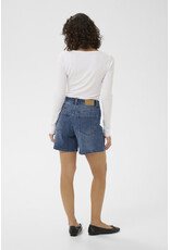 Kaffe Kaffe - Brook High Rise Patch Pocket Shorts (Medium Blue)