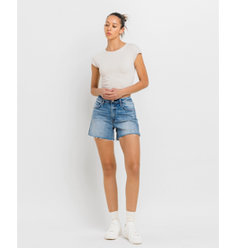 VERVET VERVET - Rebecca High Rise Cleancut Hem A Line Shorts (Inner Circle)