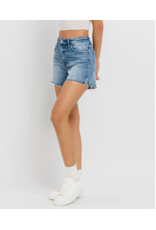 VERVET VERVET - Rebecca High Rise Cleancut Hem A Line Shorts (Inner Circle)