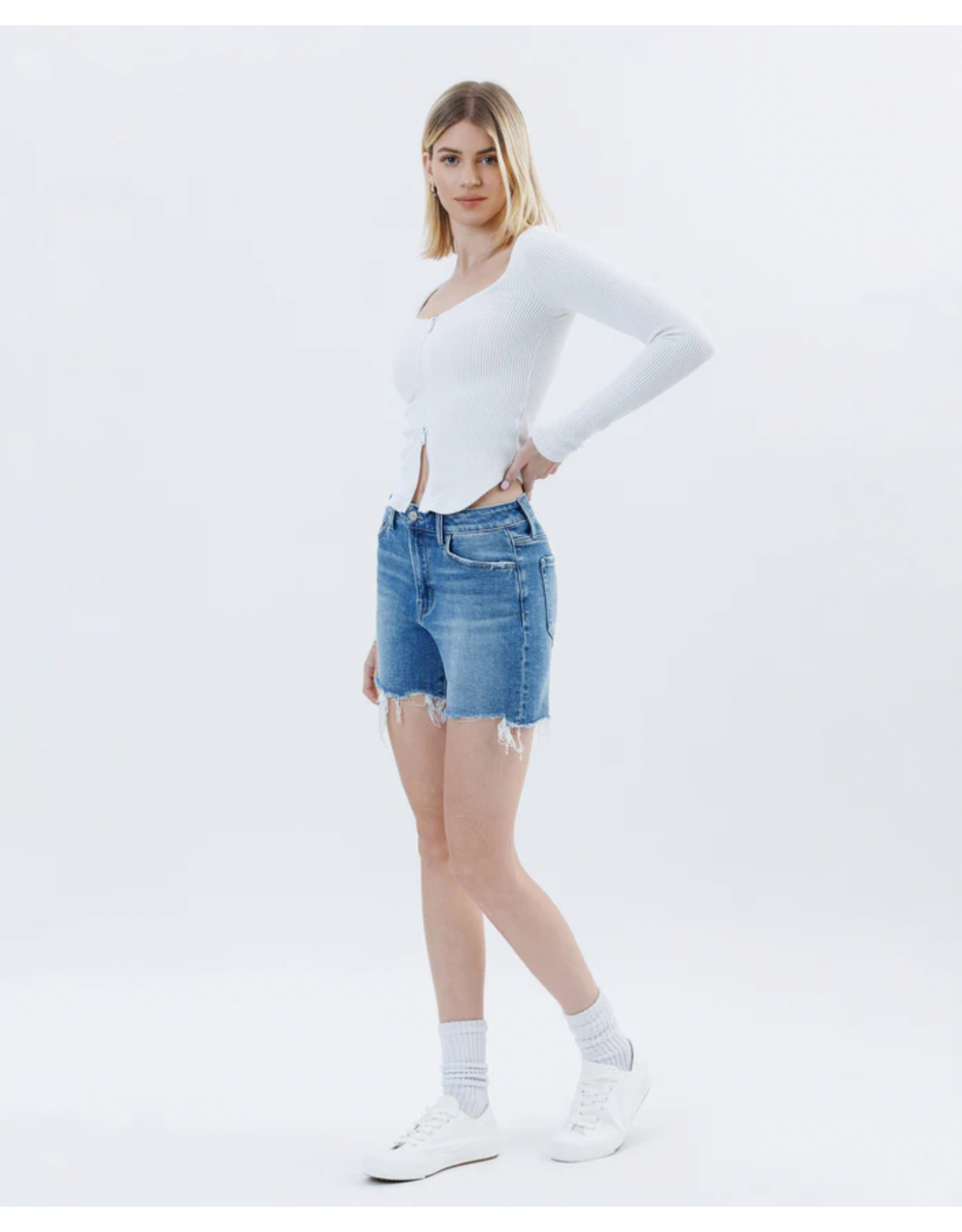 VERVET VERVET - Jayde High Rise Boyfriend Short (Open minded)
