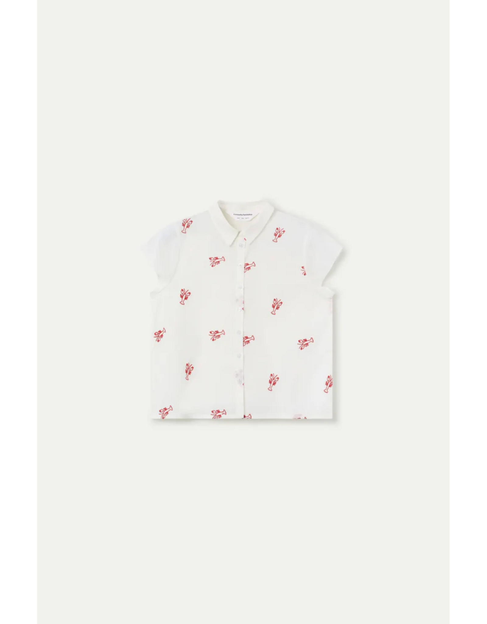 Compania Fantastica Compania Fantastica -  Lobster Embroidered Button Up Blouse
