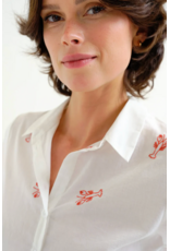 Compania Fantastica Compania Fantastica -  Lobster Embroidered Button Up Blouse