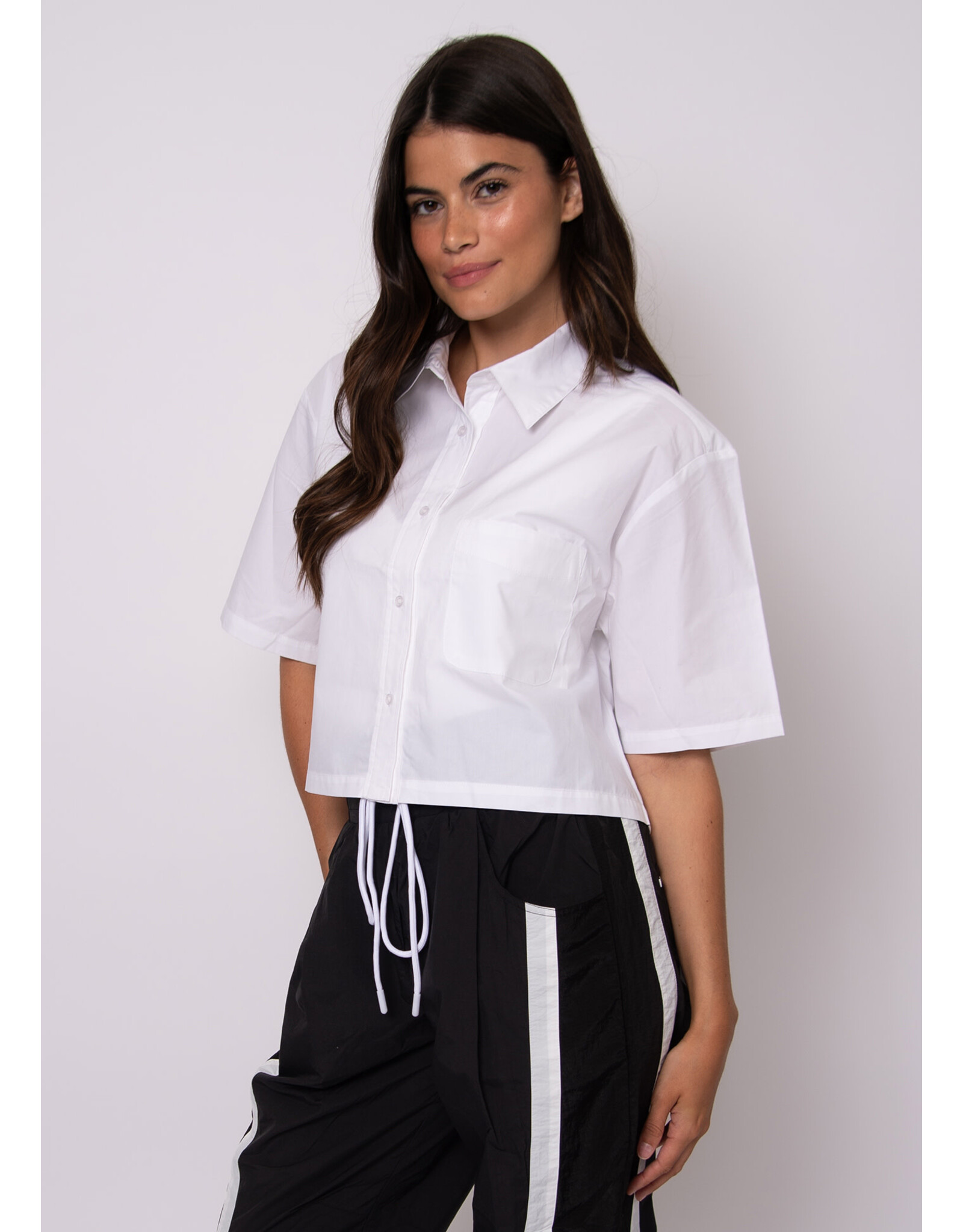 RD Style RD Style - Azalia Poplin Short Sleeve Shirt (White)