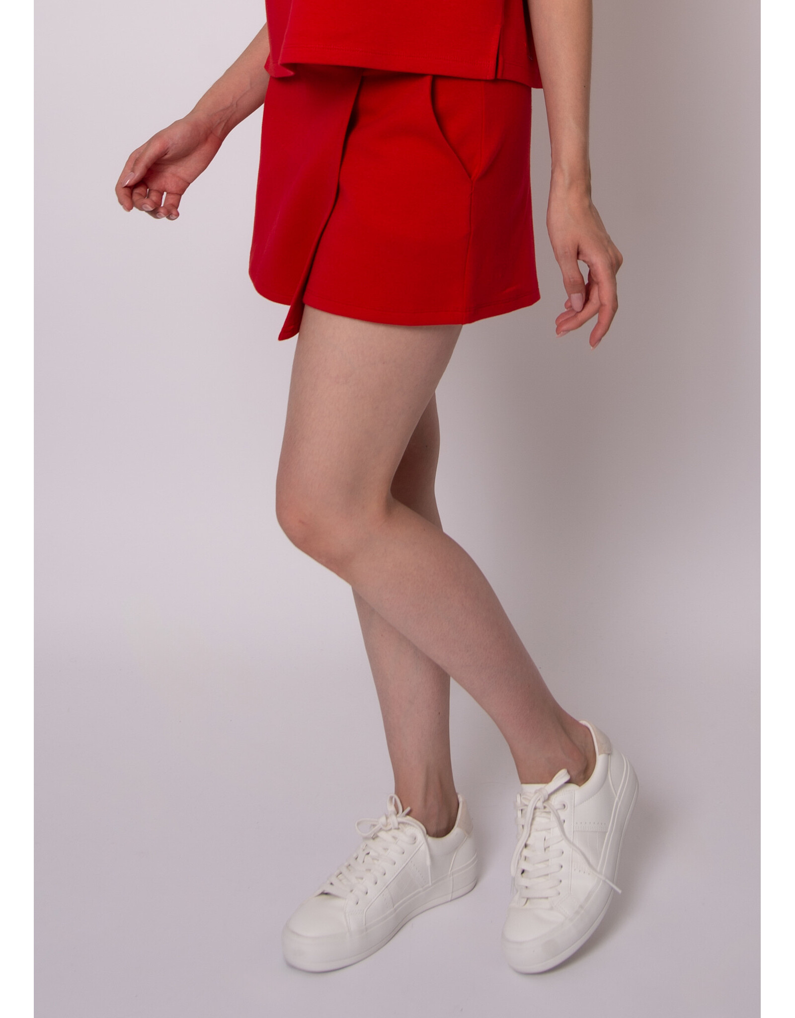 RD Style RD Style - Starry Cotton Soft Knit Skort (Rouge)