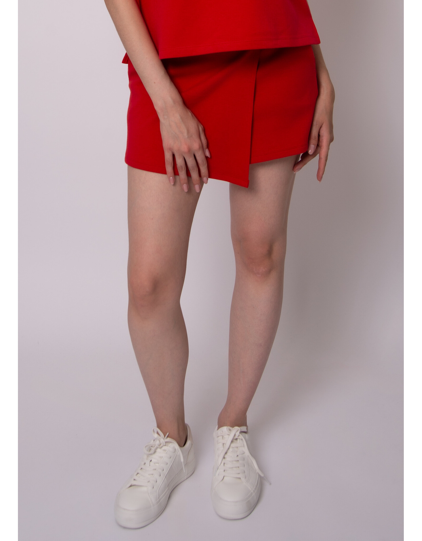 RD Style RD Style - Starry Cotton Soft Knit Skort (Rouge)