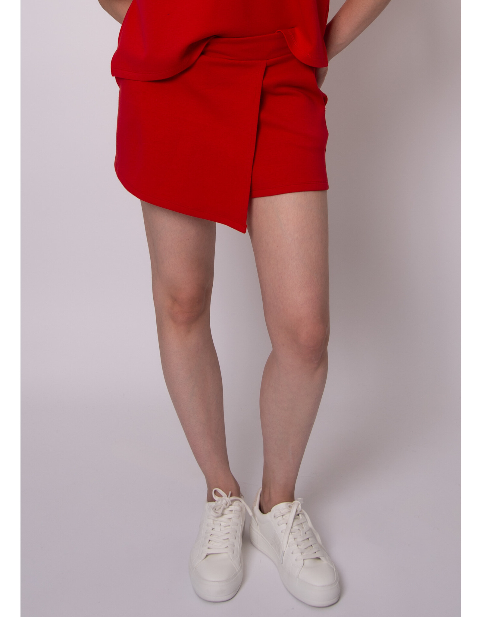 RD Style RD Style - Starry Cotton Soft Knit Skort (Rouge)