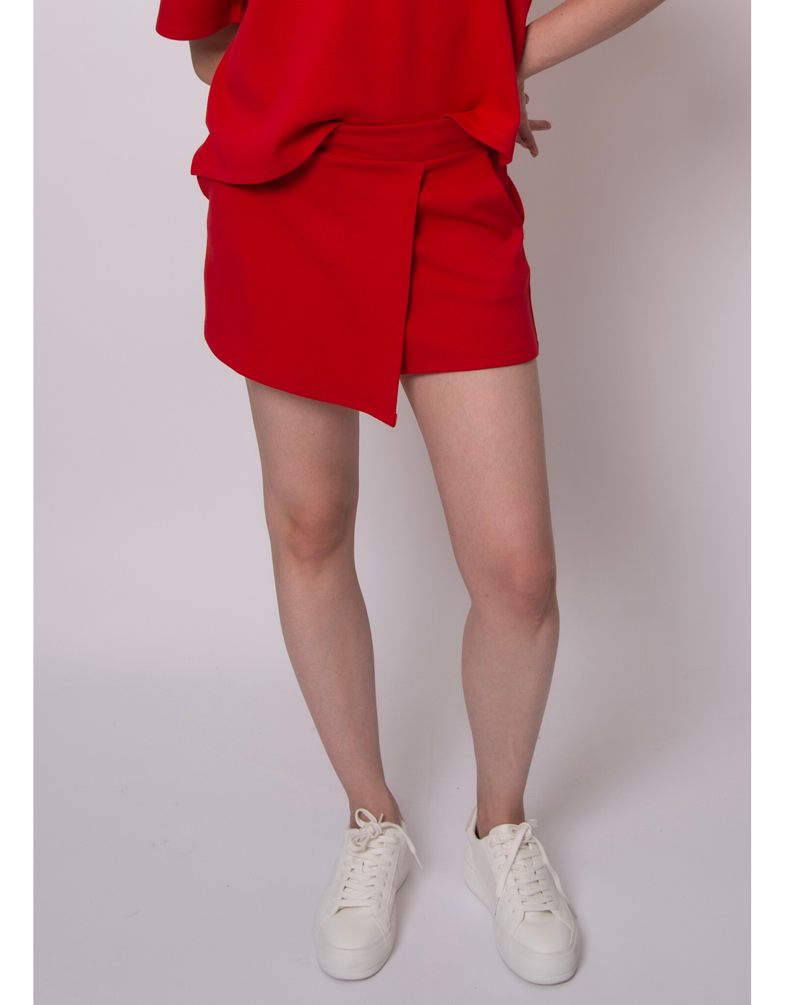 RD Style RD Style - Starry Cotton Soft Knit Skort (Rouge)