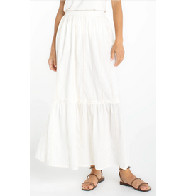 Liverpool Liverpool - Tiered Maxi Skirt (Cream Stripe)