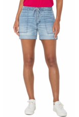 Liverpool Liverpool - Rascal short with roll hem (Boylston)