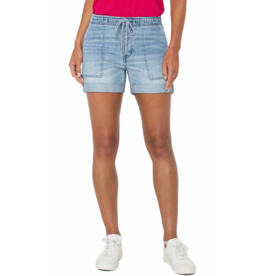 Liverpool Liverpool - Rascal short with roll hem (Boylston)