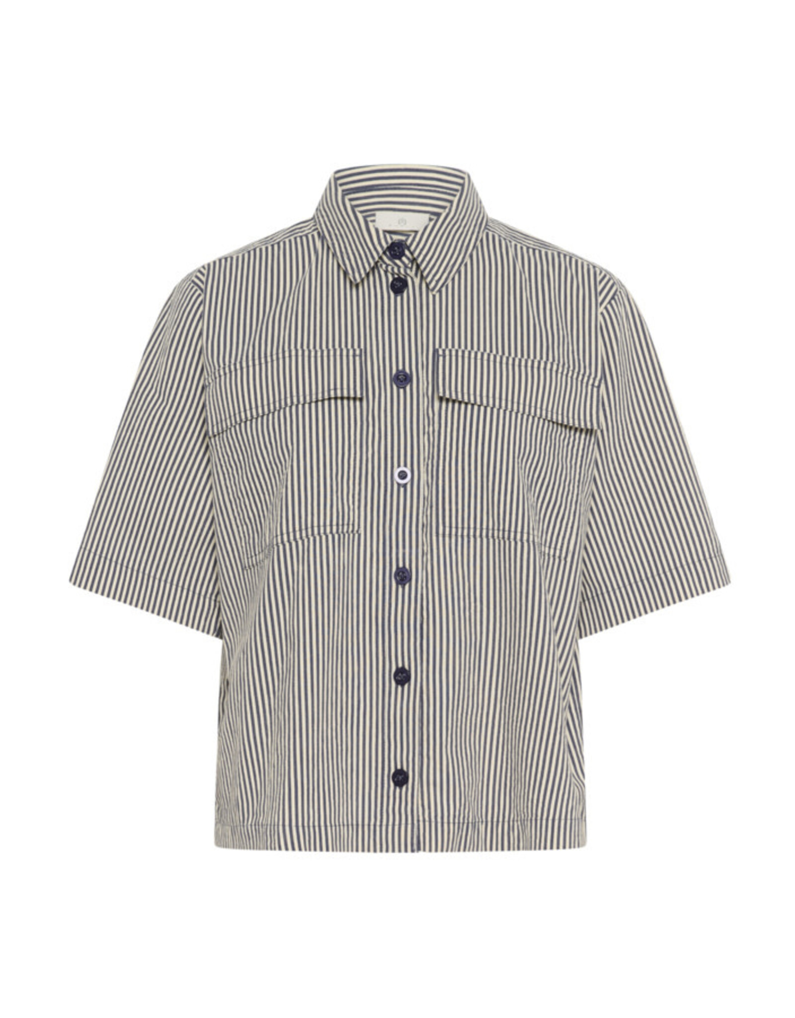 Kaffe Kaffe - Naya Striped Shirt (Midnight / White)