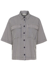 Kaffe Kaffe - Naya Striped Shirt (Midnight / White)