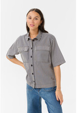 Kaffe Kaffe - Naya Striped Shirt (Midnight / White)