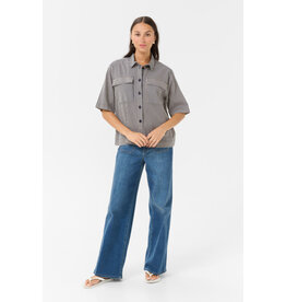 Kaffe Kaffe - Naya Striped Shirt (Midnight / White)