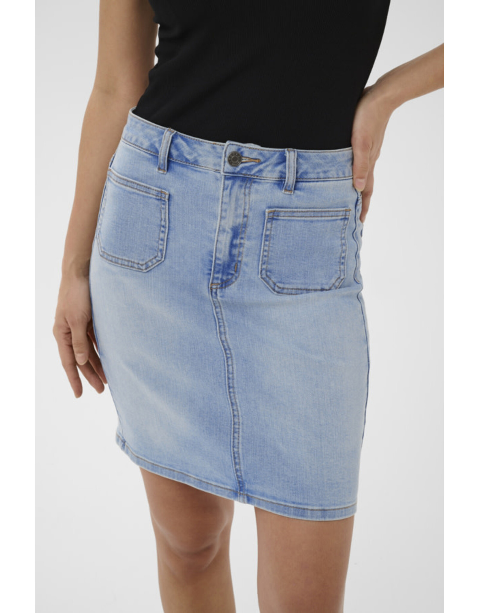 Kaffe Kaffe - Karla Denim Skirt (Light Blue)