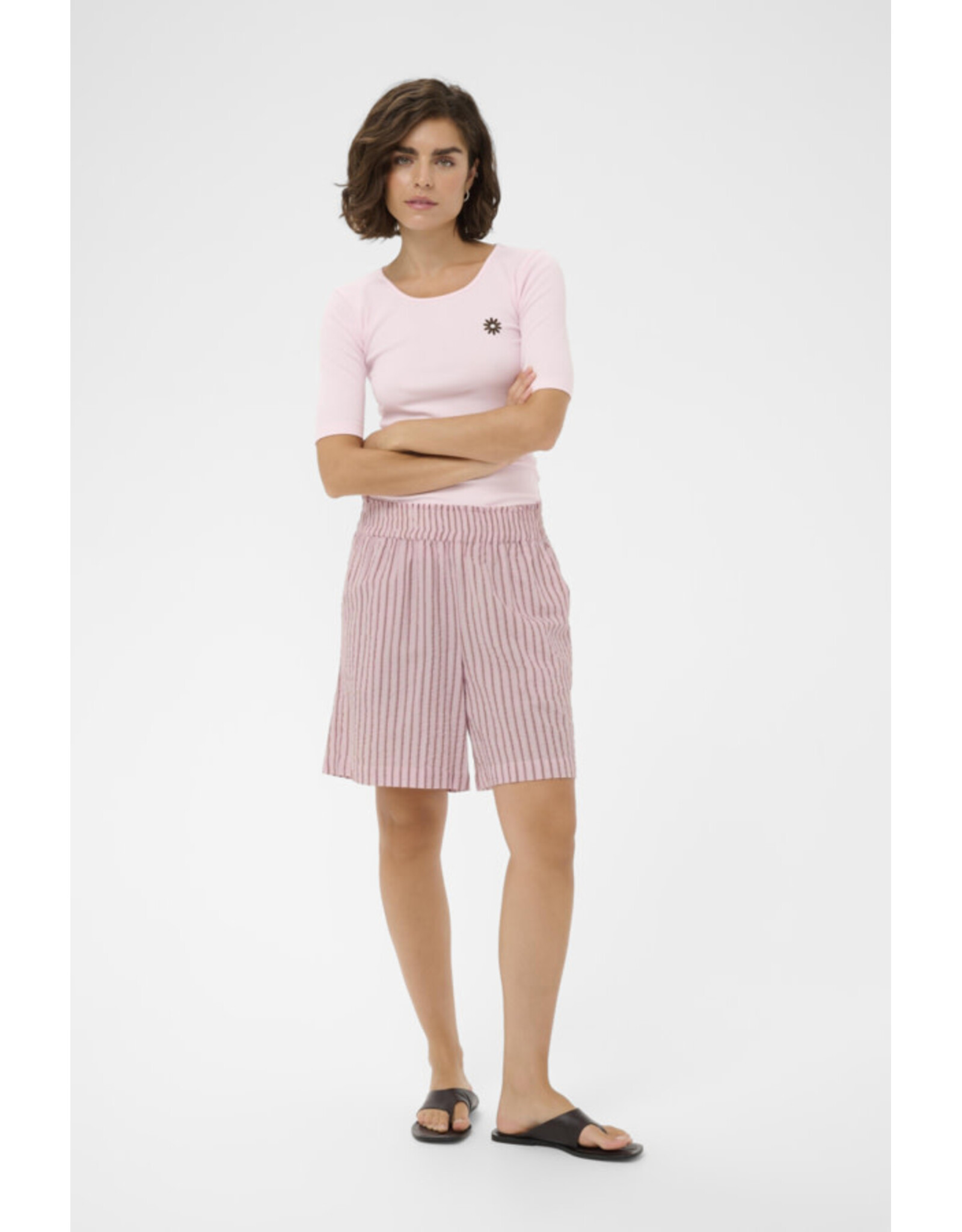 Kaffe Kaffe - Lara Shorts (Ballerina / Chalk)