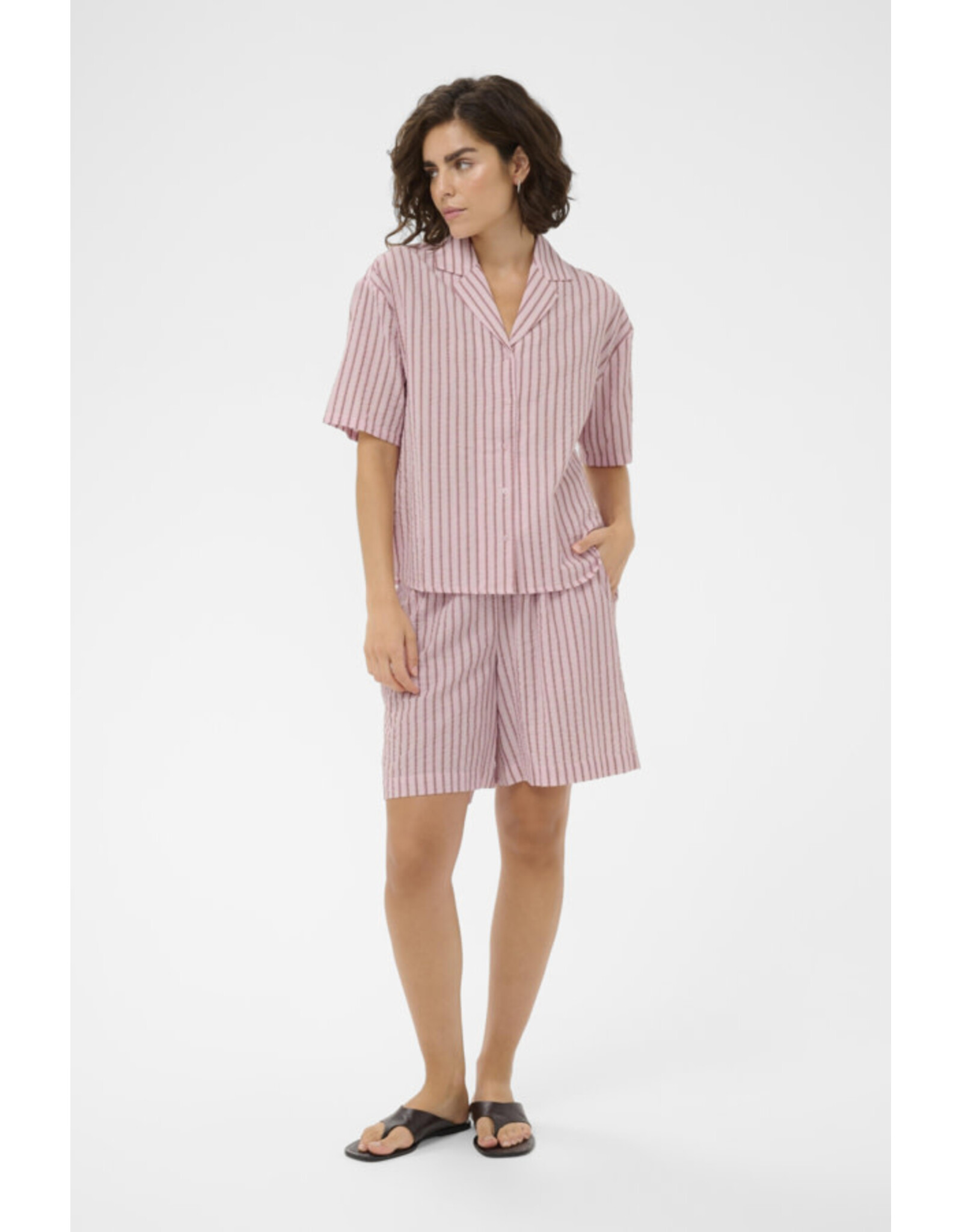 Kaffe Kaffe - Lara Shorts (Ballerina / Chalk)