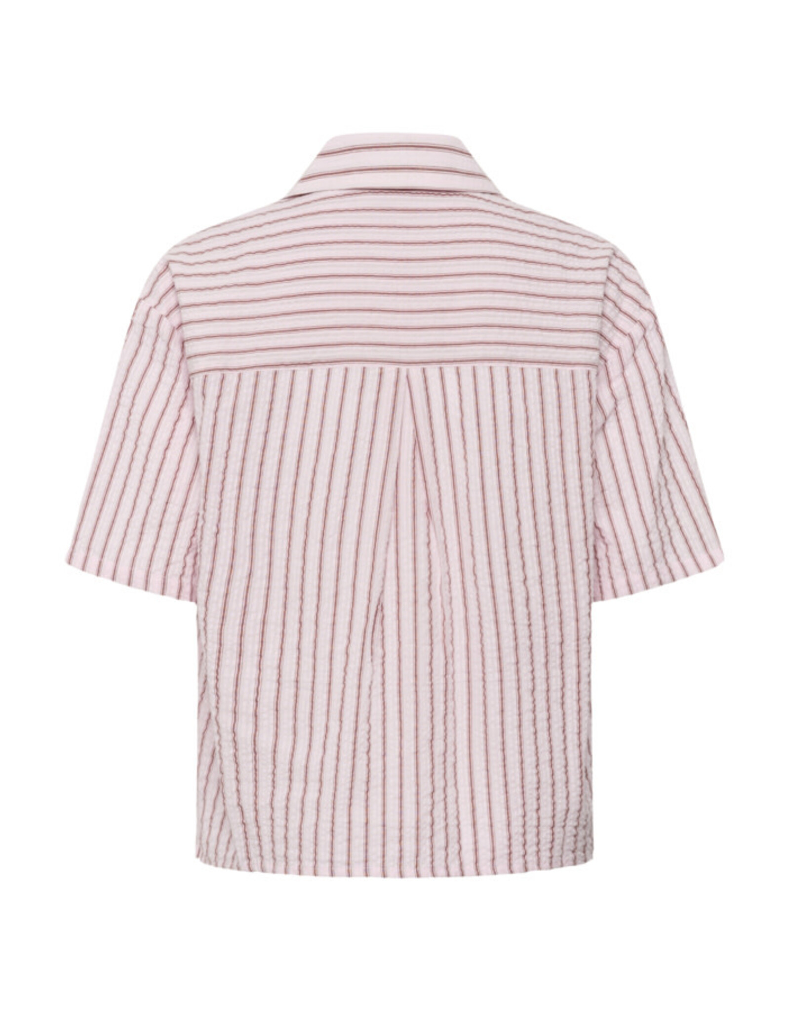 Kaffe Kaffe - Lara Short Sleeve Button Up Shirt (Ballerina / Chalk)