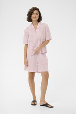 Kaffe Kaffe - Lara Short Sleeve Button Up Shirt (Ballerina / Chalk)