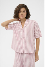 Kaffe Kaffe - Lara Short Sleeve Button Up Shirt (Ballerina / Chalk)