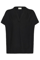 Kaffe Kaffe - Milia Short Sleeve Blouse (Black Deep)