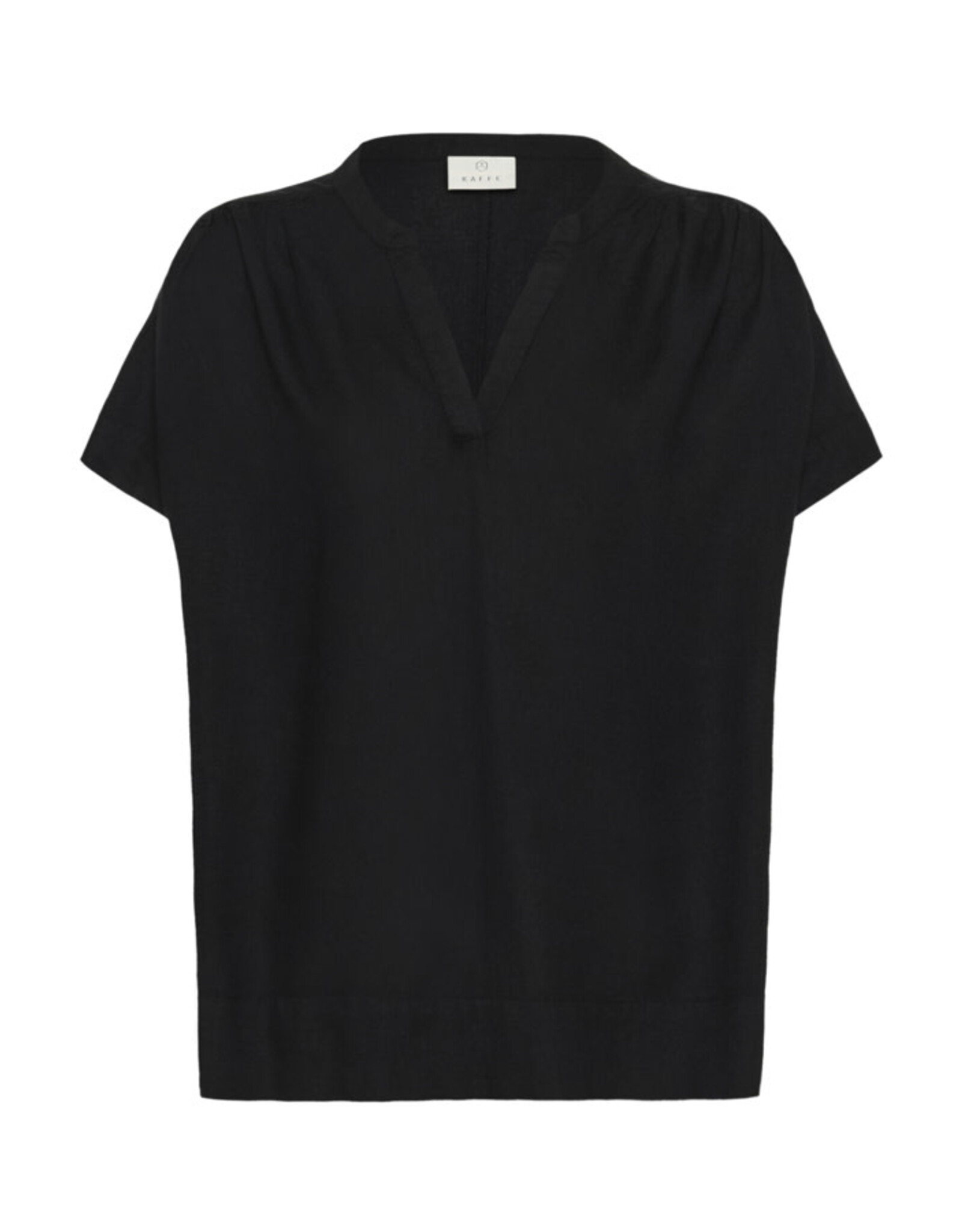 Kaffe Kaffe - Milia Short Sleeve Blouse (Black Deep)