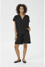 Kaffe Kaffe - Milia Short Sleeve Blouse (Black Deep)
