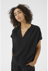 Kaffe Kaffe - Milia Short Sleeve Blouse (Black Deep)