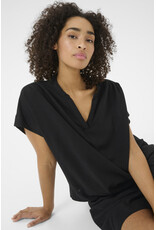 Kaffe Kaffe - Milia Short Sleeve Blouse (Black Deep)